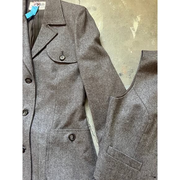 Three Piece Vintage Western Suit, virgin Wool, 70s, Pants Top - Picture 2 of 8